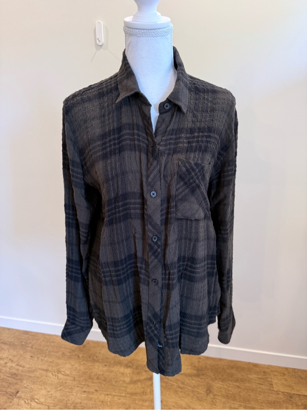Rails Brady Button Down Plaid Whimsigoth Grunge Closet Staple Size Medium